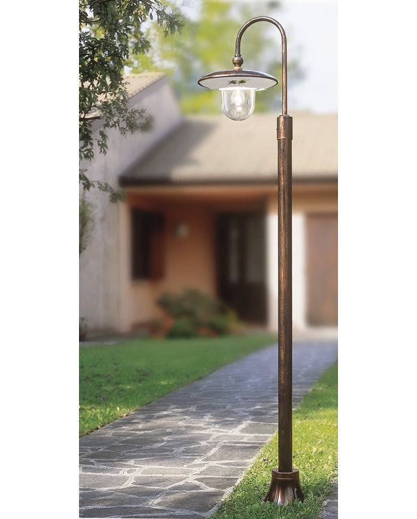 August Grove Norine White 210Cm H Hardwired Lamp Post Wayfair.co.uk